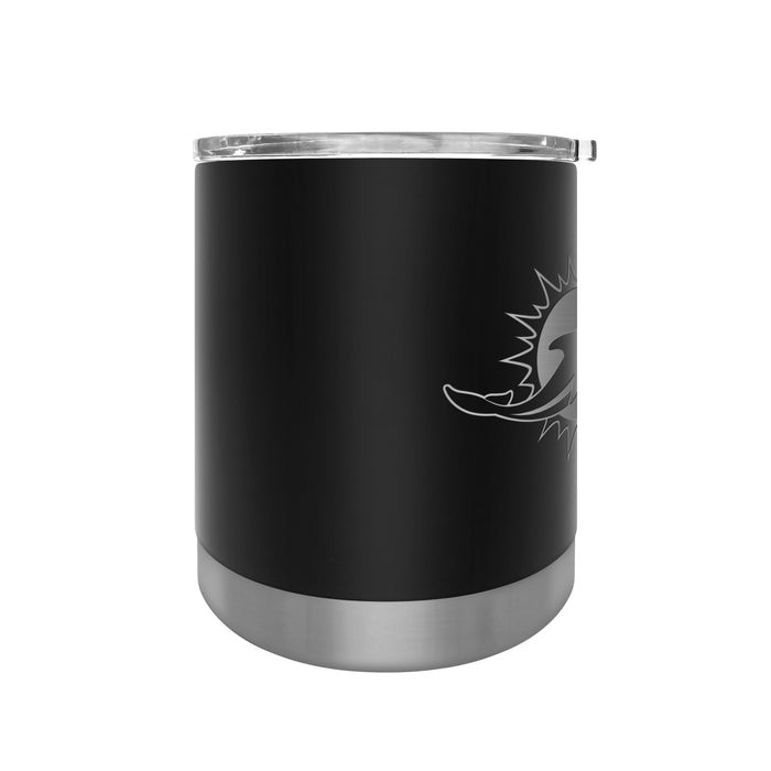NFL Miami Dolphins 12 OZ Stainless Steel Executive Lowball Tumbler Black