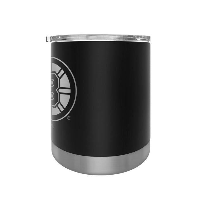 NHL Boston Bruins 12 OZ Stainless Steel Executive Lowball Tumbler Black