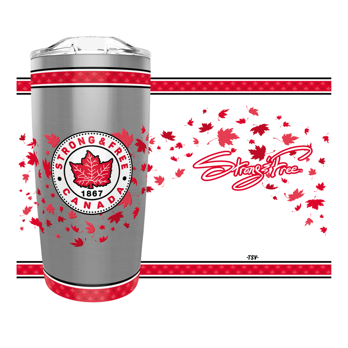 Strong and Free Canada 20 oz Stainless Steel