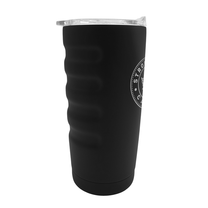 Gobelet exécutif en acier inoxydable noir Strong and Free Canada de 20 oz