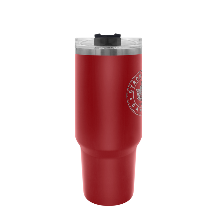 Strong and Free Canada 40 oz Red Stainless Steel Executive Travel Tumbler