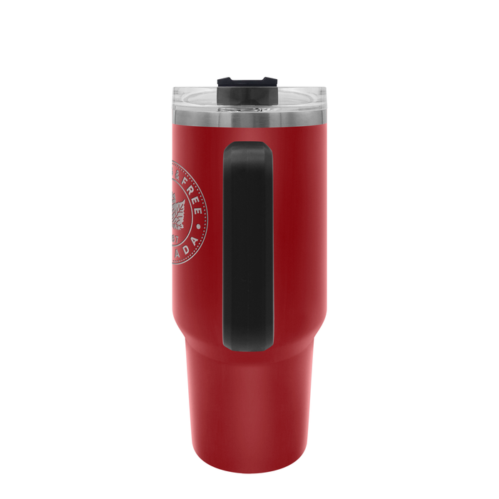 Strong and Free Canada 40 oz Red Stainless Steel Executive Travel Tumbler