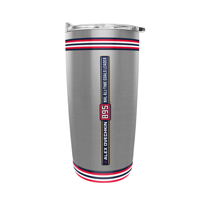 Verre en acier inoxydable de 59 cl, Alex Ovechkin, meneur de tous les temps des Capitals de Washington avec 895 buts, de l'AJLNH