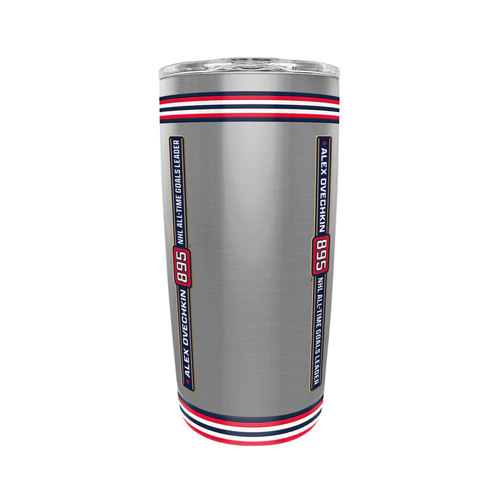 Verre en acier inoxydable de 59 cl, Alex Ovechkin, meneur de tous les temps des Capitals de Washington avec 895 buts, de l'AJLNH