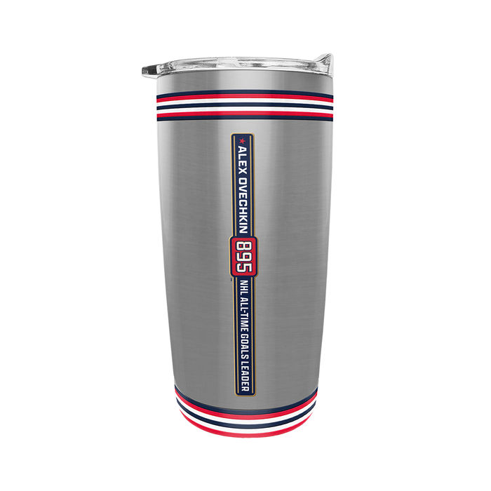 Verre en acier inoxydable de 59 cl, Alex Ovechkin, meneur de tous les temps des Capitals de Washington avec 895 buts, de l'AJLNH