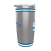 MLB Toronto Blue Jays 50th Season 20 oz tumbler reverse side with wordmark detail and stripe band