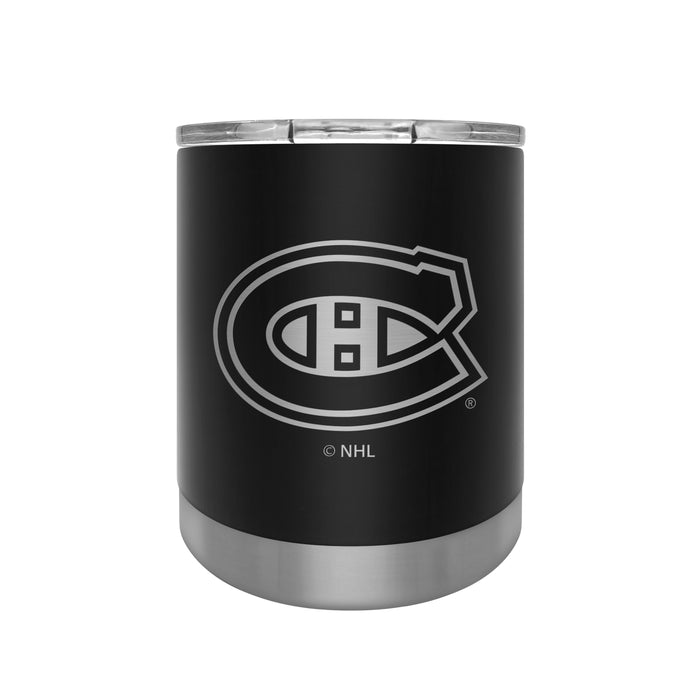 NHL Montreal Canadiens 12 OZ Stainless Steel Executive Lowball Tumbler Black