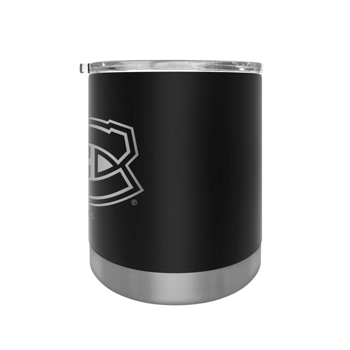 NHL Montreal Canadiens 12 OZ Stainless Steel Executive Lowball Tumbler Black