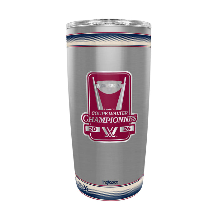 PWHL Montreal Victoire 2026 20 OZ Stainless Steel Tumbler - Walter Cup Champs