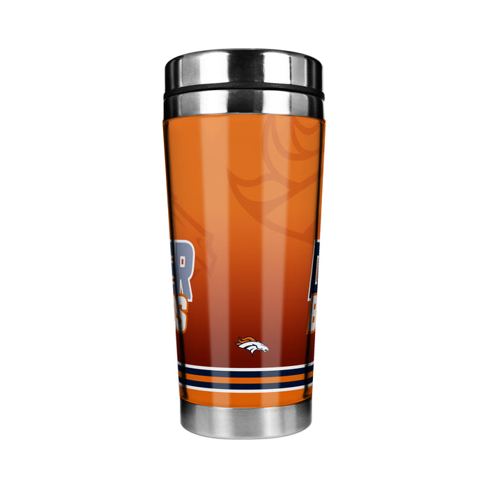 NFL Denver Broncos 16 Oz Stainless Steel Tumbler Full Wrap Insert