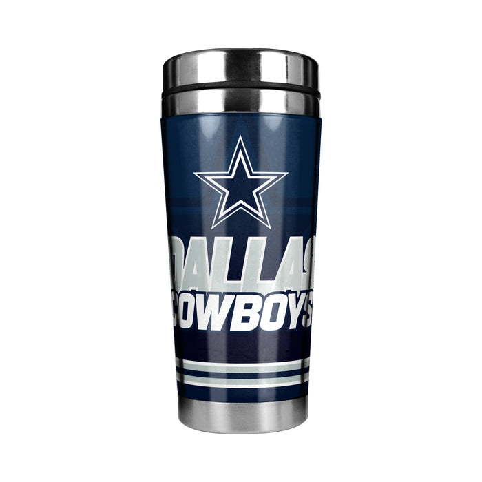 NFL Dallas Cowboys 16 Oz Stainless Steel Tumbler Full Wrap Insert