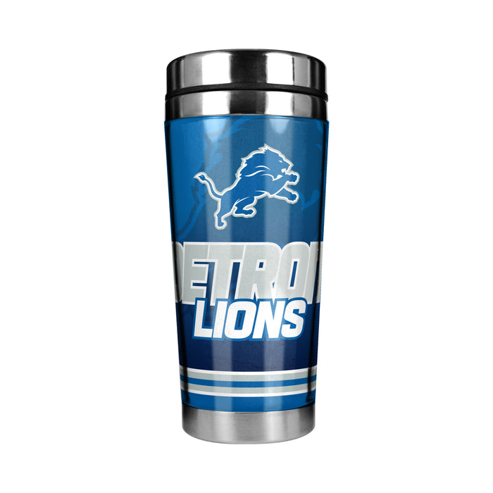 NFL Detroit Lions 16 Oz Stainless Steel Tumbler Full Wrap Insert