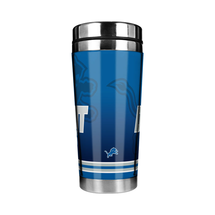 NFL Detroit Lions 16 Oz Stainless Steel Tumbler Full Wrap Insert