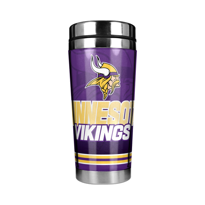 NFL Minnesota Vikings 16 Oz Stainless Steel Tumbler Full Wrap Insert
