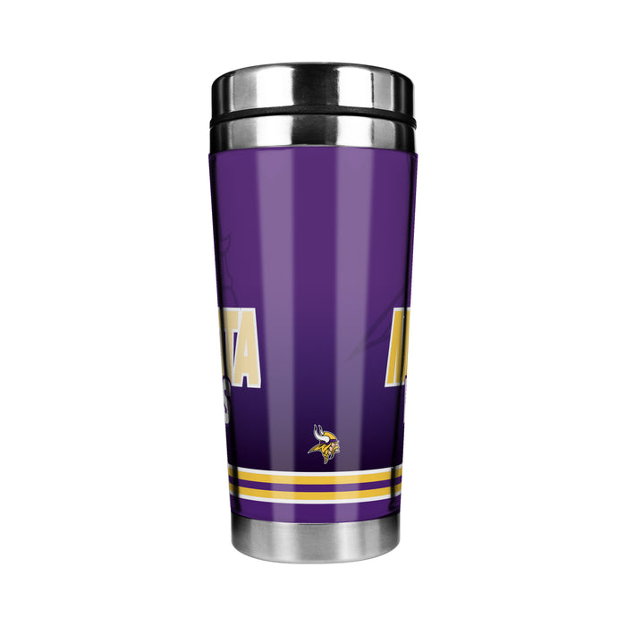 NFL Minnesota Vikings 16 Oz Stainless Steel Tumbler Full Wrap Insert