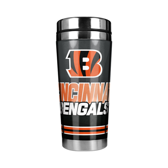 NFL Cincinnati Bengals 16 Oz Stainless Steel Tumbler Full Wrap Insert