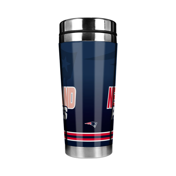 NFL New England Patriots 16 Oz Stainless Steel Tumbler Full Wrap Insert