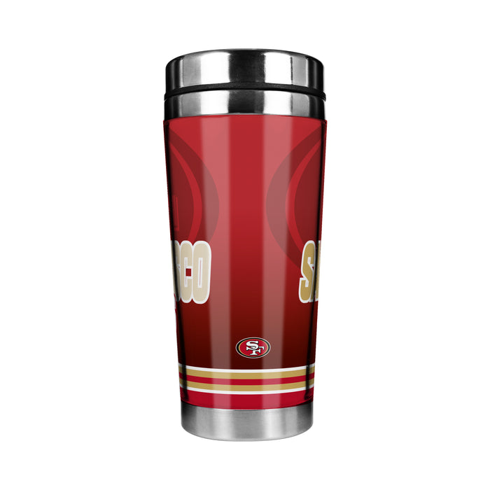 NFL San Francisco 49ers 16 Oz Stainless Steel Tumbler Full Wrap Insert