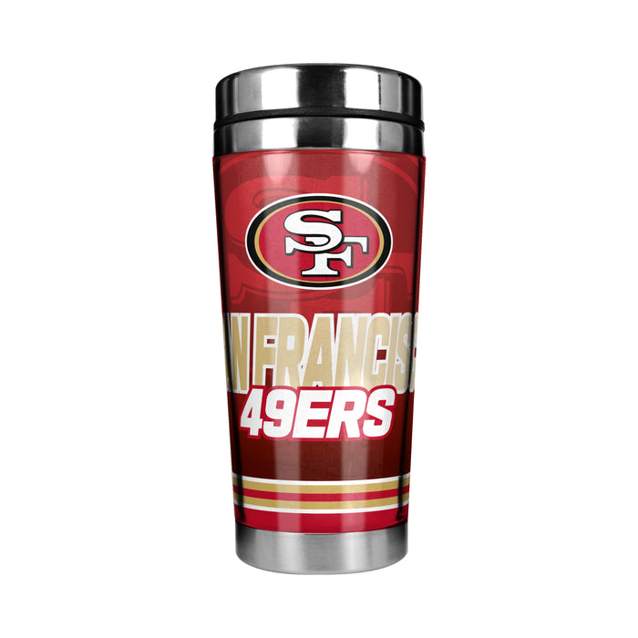 NFL San Francisco 49ers 16 Oz Stainless Steel Tumbler Full Wrap Insert
