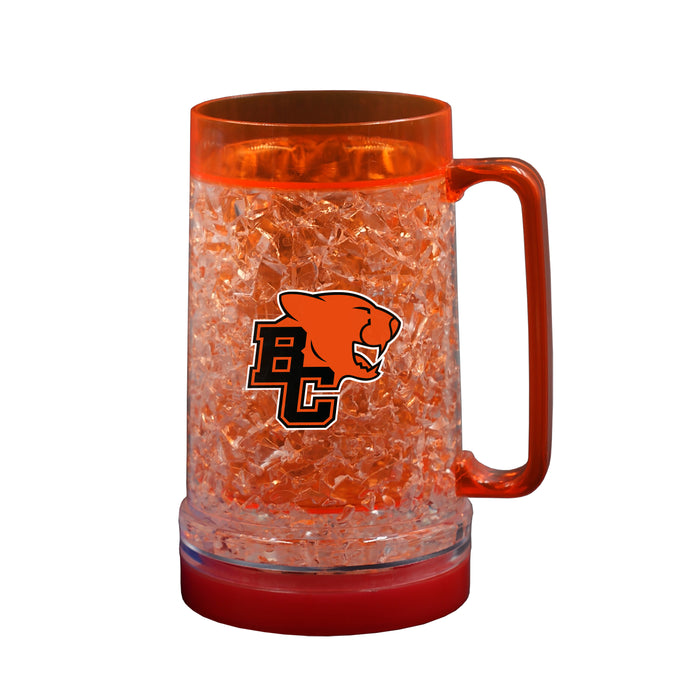 CFL BC Lions 16 OZ Plastic Light up Freezer Mug Glass Orange
