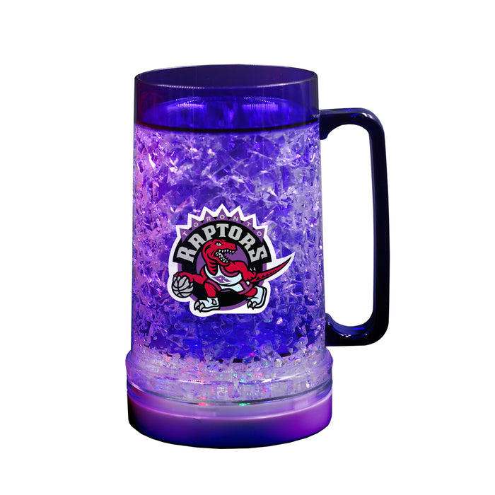 NBA Toronto Raptors HWC Dinosaur 16 OZ Plastic Light up Freezer Mug Glass