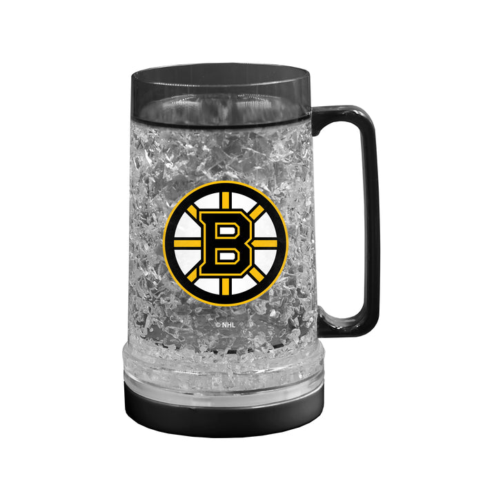 NHL Boston Bruins 16 OZ Plastic Light up Freezer Mug Glass Black