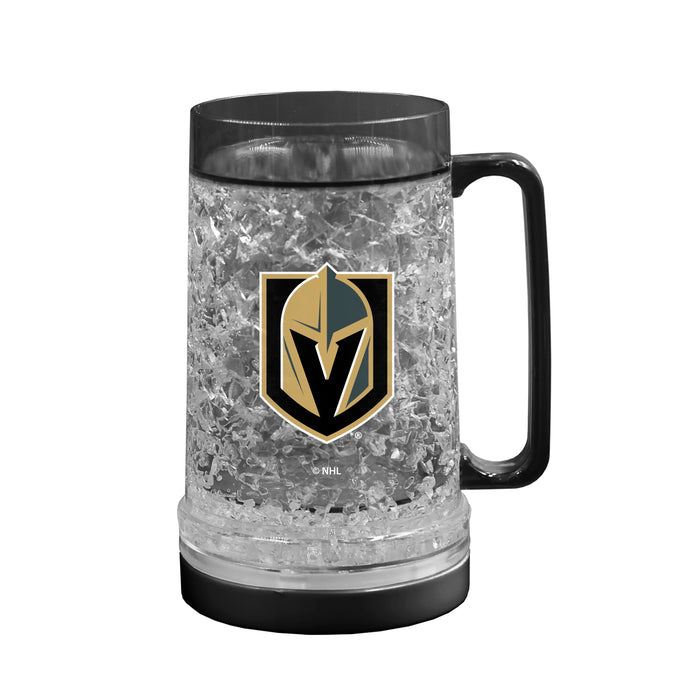 NHL Vegas Golden Knights 16 OZ Plastic Light up Freezer Mug Glass Black