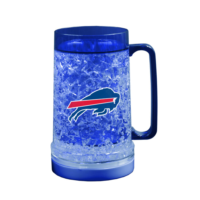NFL Buffalo Bills 16 OZ Plastic Light up Freezer Mug Glass Blue