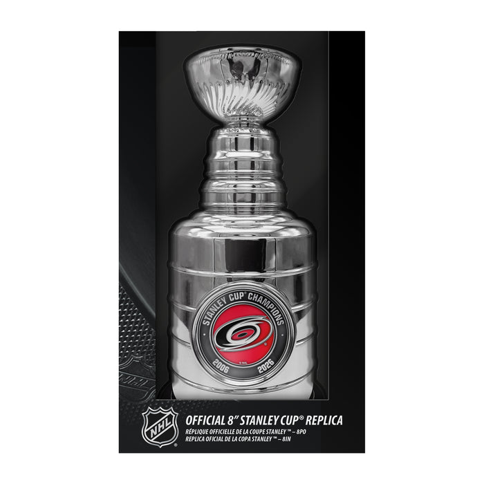 Réplique de la Coupe Stanley 2026 (20 cm) des Carolina Hurricanes, champions de la Coupe Stanley 2006 et 2026