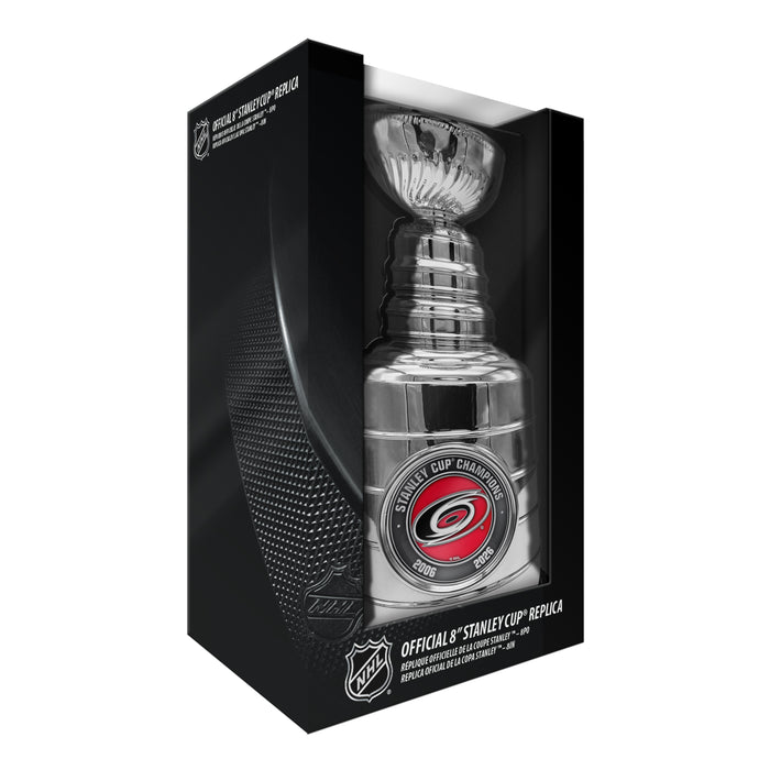 Réplique de la Coupe Stanley 2026 (20 cm) des Carolina Hurricanes, champions de la Coupe Stanley 2006 et 2026