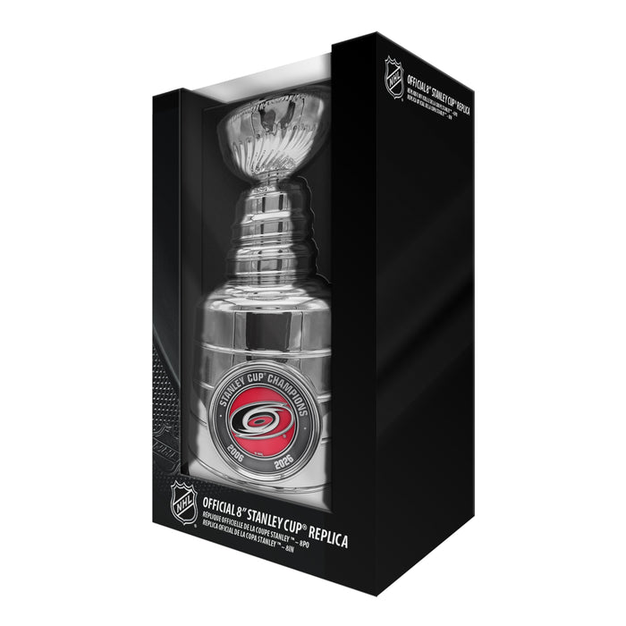 Réplique de la Coupe Stanley 2026 (20 cm) des Carolina Hurricanes, champions de la Coupe Stanley 2006 et 2026
