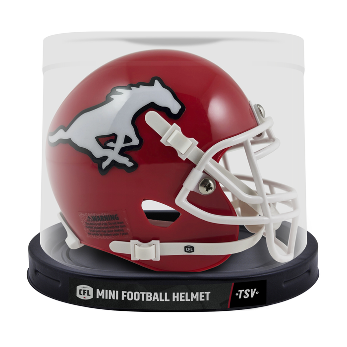 Mini-réplique du casque des Stampeders de Calgary de la LCF