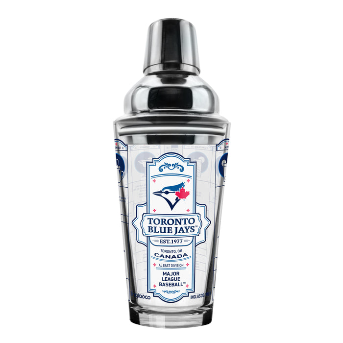 MLB Toronto Blue Jays Bartender Mixing Glass & Shot Glass Shaker Set