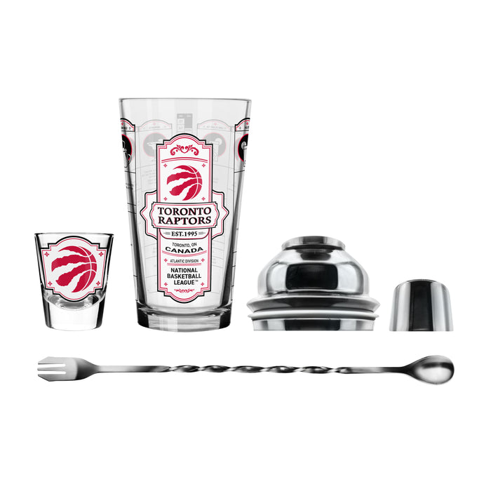 NBA Toronto Raptors Bartender Mixing Glass & Shot Glass Shaker Set