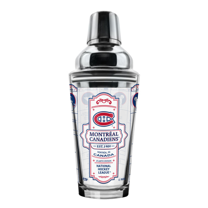 NHL Montreal Canadiens Bartender Mixing Glass & Shot Glass Shaker Set