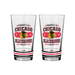 NHL Chicago Blackhawks Property of  16 oz  2-pack Mixing Glass