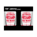 NHL  Detroit red Wings Property of  16 oz  2-pack Mixing Glass