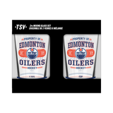 NHL  Edmonton Oilers Property of  16 oz  2-pack Mixing Glass