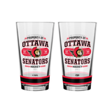 NHL  Ottawa Senators Property of  16 oz  2-pack Mixing Glass