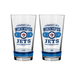 NHL  Winnipeg Jets Property of  16 oz  2-pack Mixing Glass