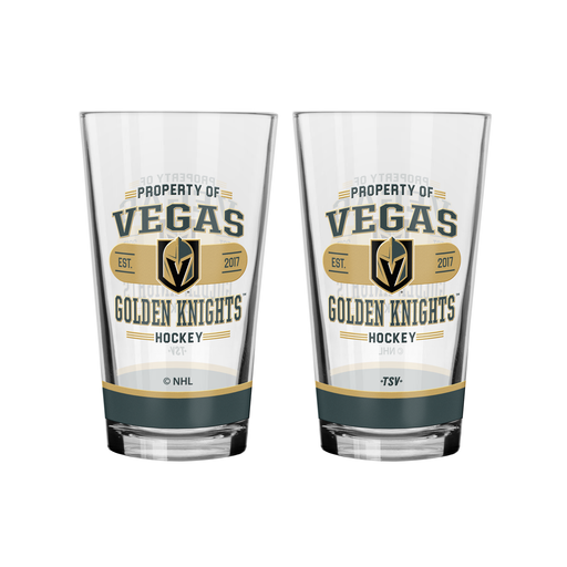 NHL  Vegas Golden Knights Property of  16 oz  2-pack Mixing Glass