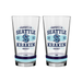 NHL  Seattle Sea Kraken Property of  16 oz  2-pack Mixing Glass