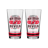 NHL  New Yorks Devils Property of  16 oz  2-pack Mixing Glass