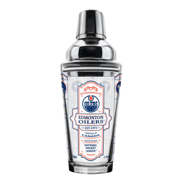 NHL Edmonton Oilers Bartender Mixing Glass Shaker Set