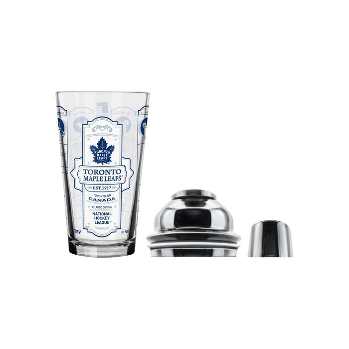 NHL Toronto Maple Leafs Bartender Mixing Glass Shaker Set