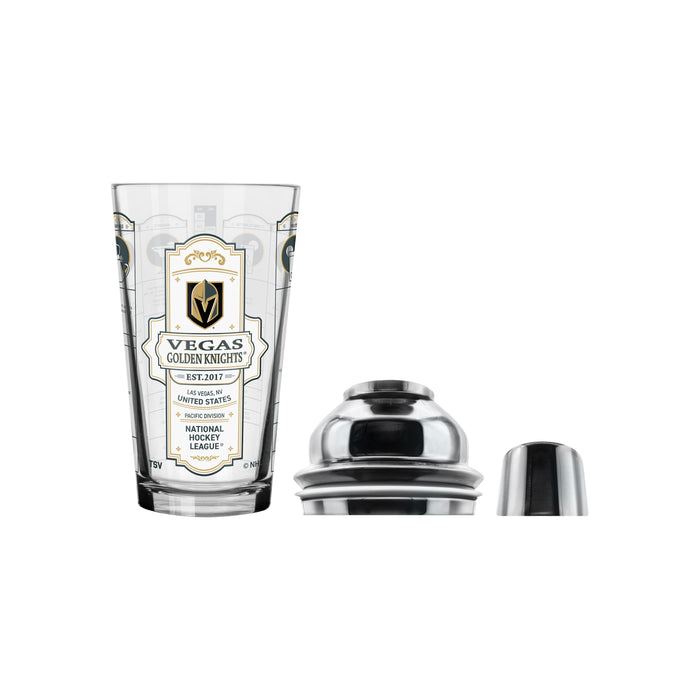 NHL Vegas Golden Knights Bartender Mixing Glass Shaker Set