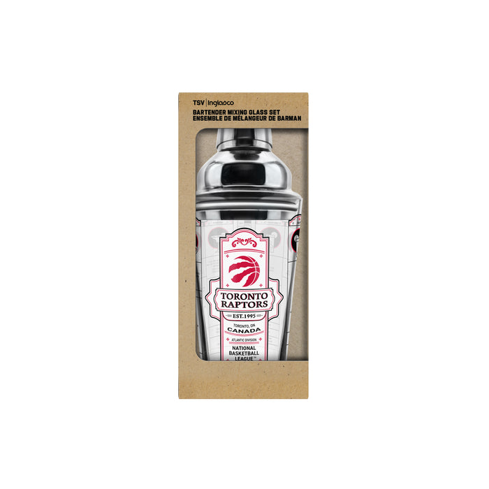 NBA Toronto Raptors Bartender Mixing Glass Shaker Set