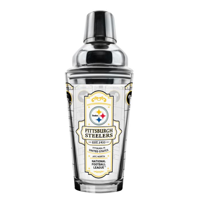 NFL Pittsburgh Steelers Bartender Mixing Glass Shaker Set