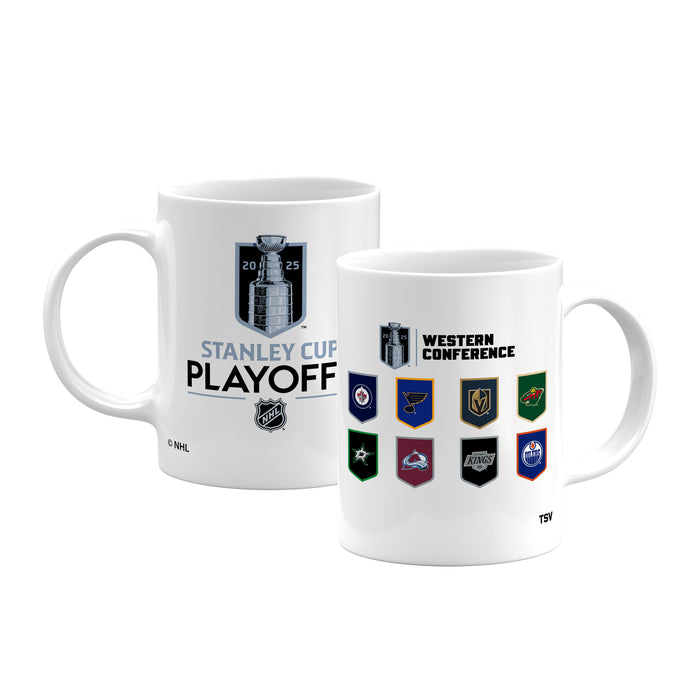 NHL 2025 Stanley Cup Playoffs East & West Conference Match-Ups (11oz 2-Piece Set)