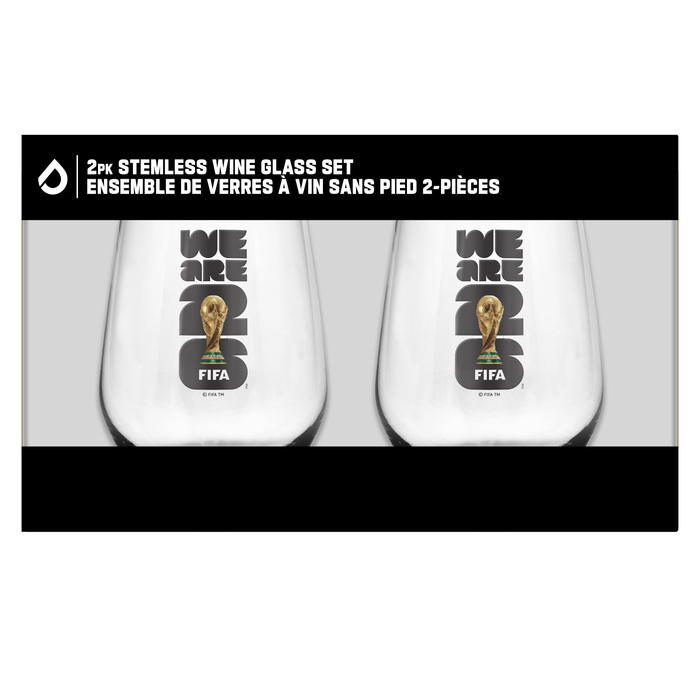 FIFA Emblem Canada Wine Glass Set